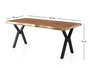 Hanah Home Mesa de comedor Gala - 3022 color Nogal